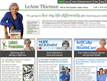 Tablet Screenshot of leannthieman.com